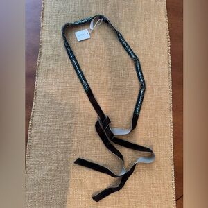 J. Crew Black and Green Beaded Belt